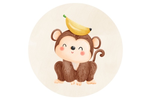 Bananahead- Muurcirkel 