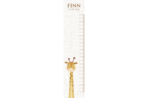 Giraf eigen naam - Groeimeter