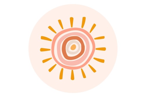 Sunshine- Muurcirkel 