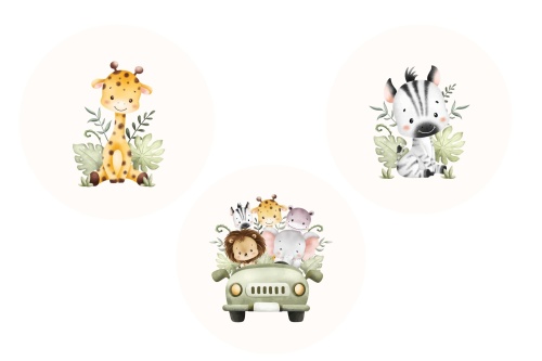 Safari set - Muurcirkel 
