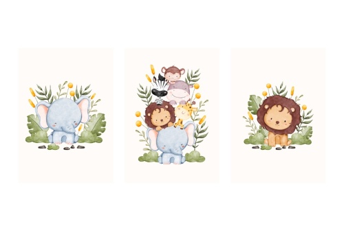 Jungle vriendjes - Posterset 