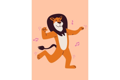 Dancing lion - Poster 