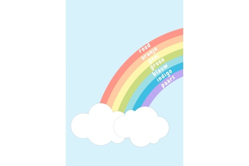 Kleuren van de regenboog - Poster 