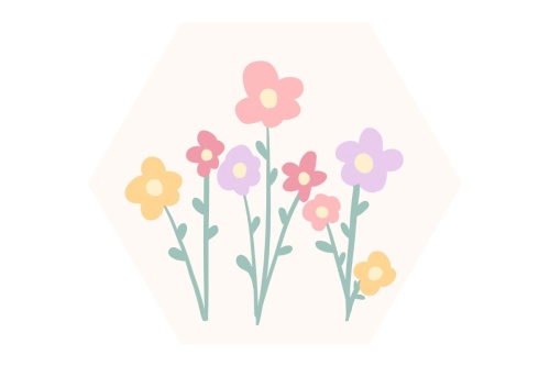 Bloemetjes - Hexagon