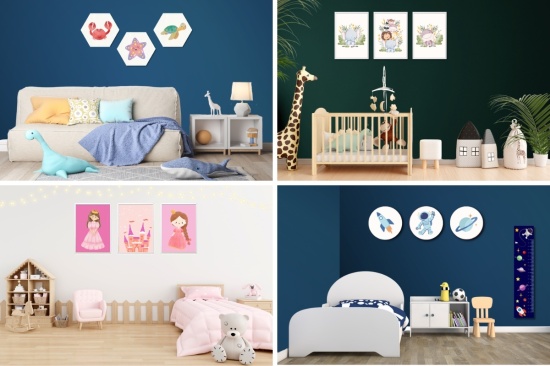 4 thema's voor kinderkamers